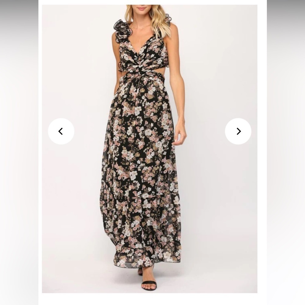 Vici Ruffle Floral Maxi Dress XL